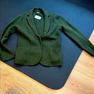 NWT JCrew schoolboy sweater jacket / blazer - size small - green